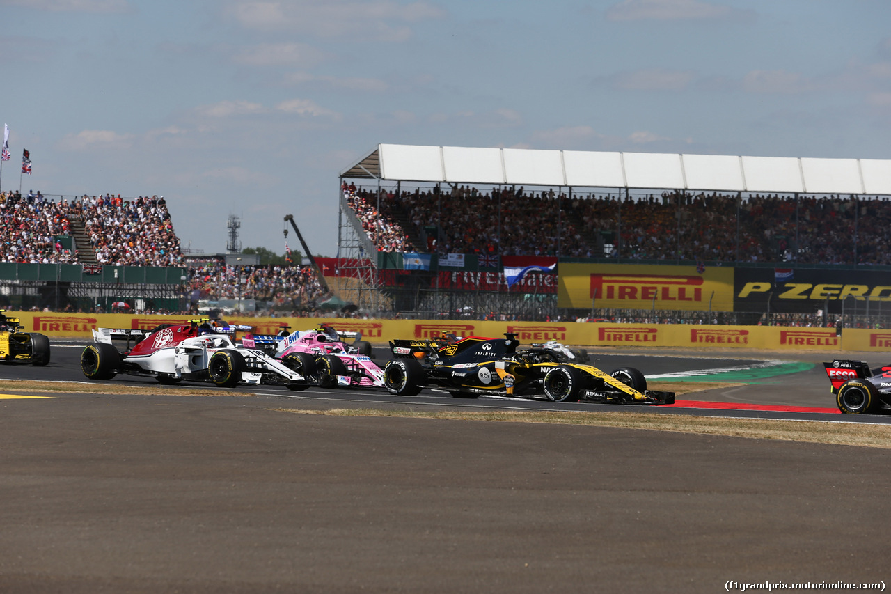 GP GRAN BRETAGNA, 08.07.2018- Gara, Nico Hulkenberg (GER) Renault Sport F1 Team RS18