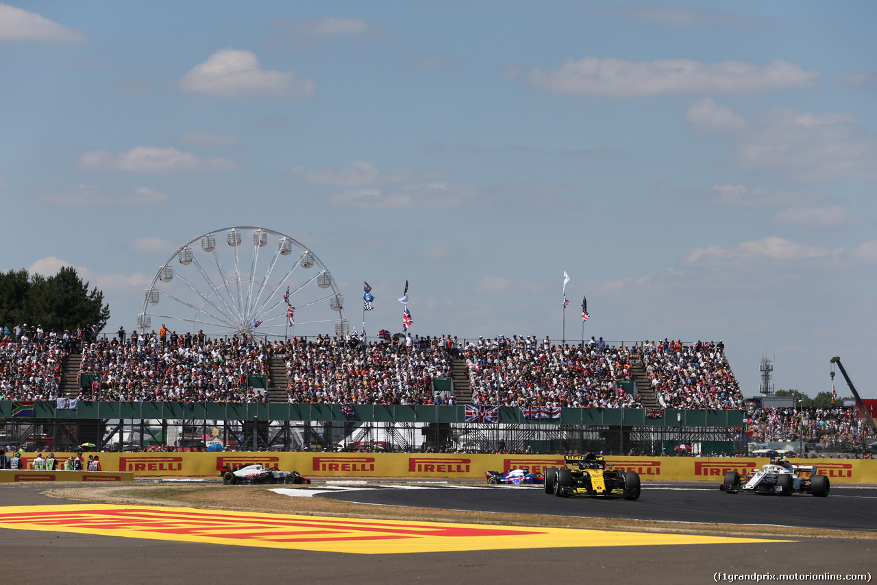 GP GRAN BRETAGNA, 08.07.2018- Gara, Nico Hulkenberg (GER) Renault Sport F1 Team RS18