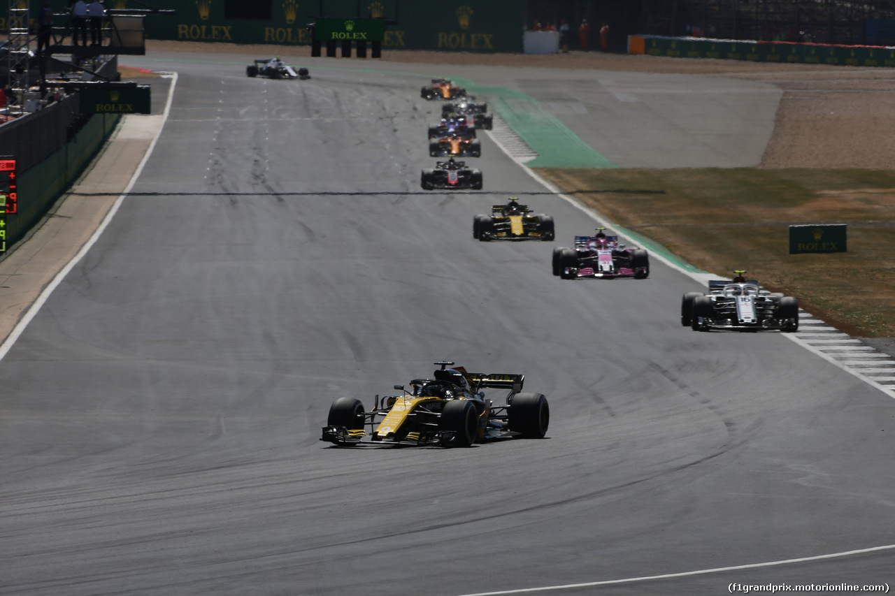 GP GRAN BRETAGNA, 08.07.2018- Gara, Nico Hulkenberg (GER) Renault Sport F1 Team RS18