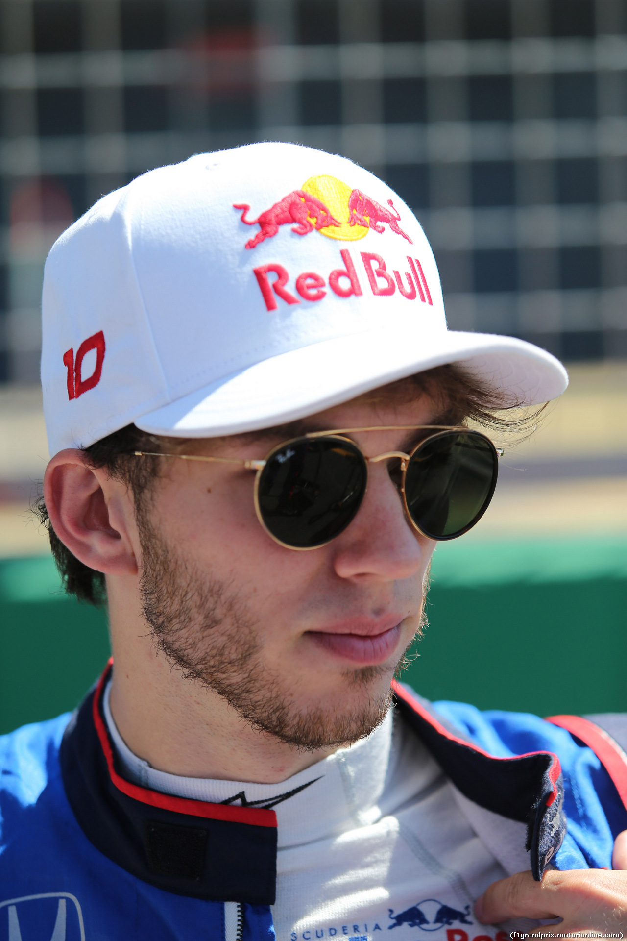 GP GRAN BRETAGNA, 08.07.2018- partenzaing grid, Pierre Gasly (FRA) Scuderia Toro Rosso STR13