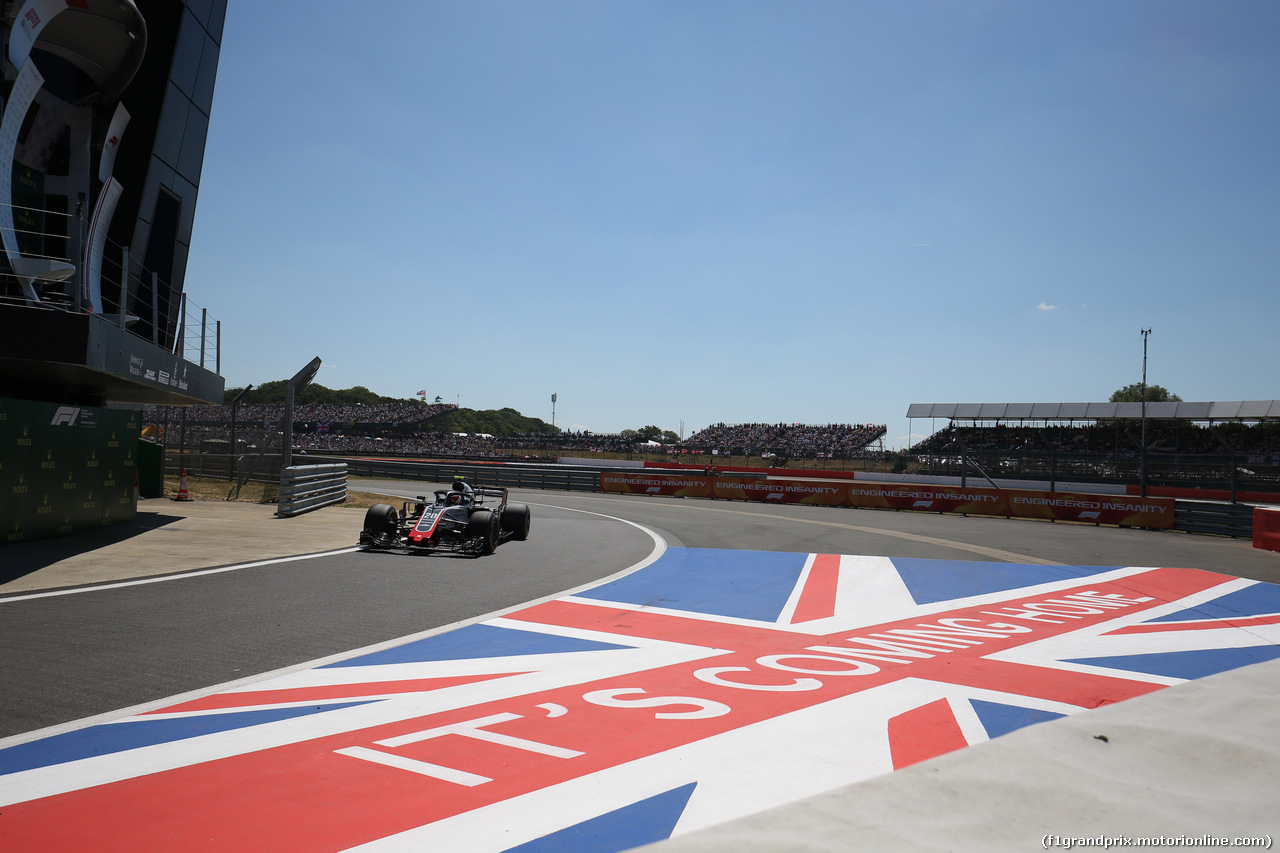 GP GRAN BRETAGNA, 08.07.2018- Gara, Kevin Magnussen (DEN) Haas F1 Team VF-18