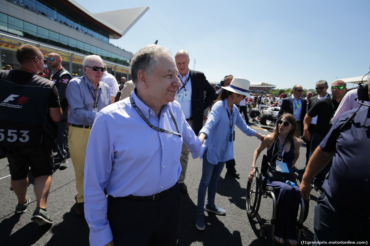 GP GRAN BRETAGNA, 08.07.2018- partenzaing grid, Jean Todt (FRA) Fia President