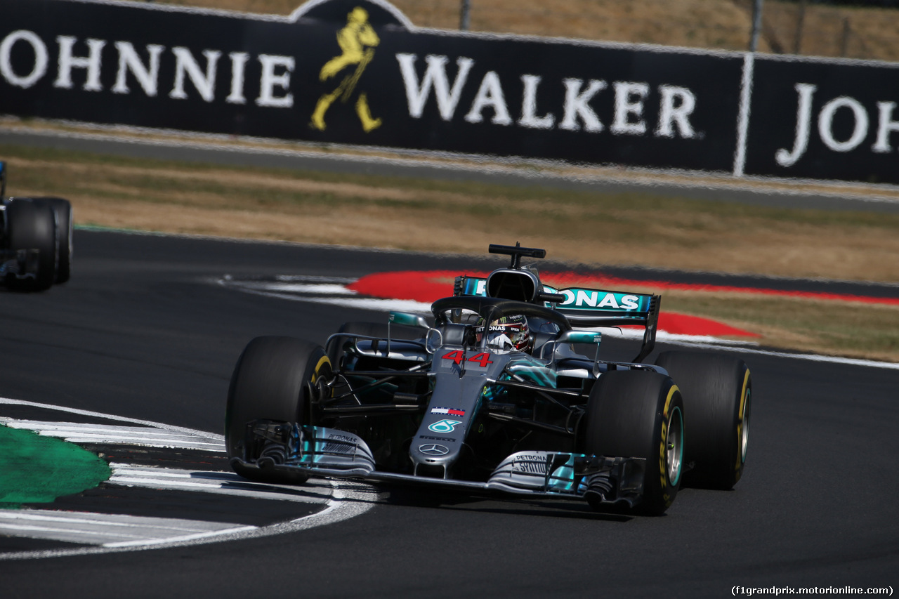 GP GRAN BRETAGNA, 08.07.2018- Gara, Lewis Hamilton (GBR) Mercedes AMG F1 W09