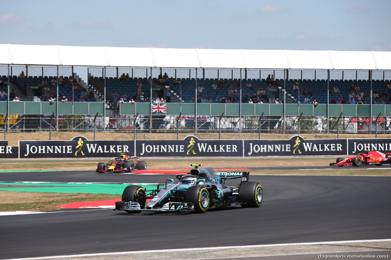 GP GRAN BRETAGNA, 08.07.2018- Gara, Valtteri Bottas (FIN) Mercedes AMG F1 W09