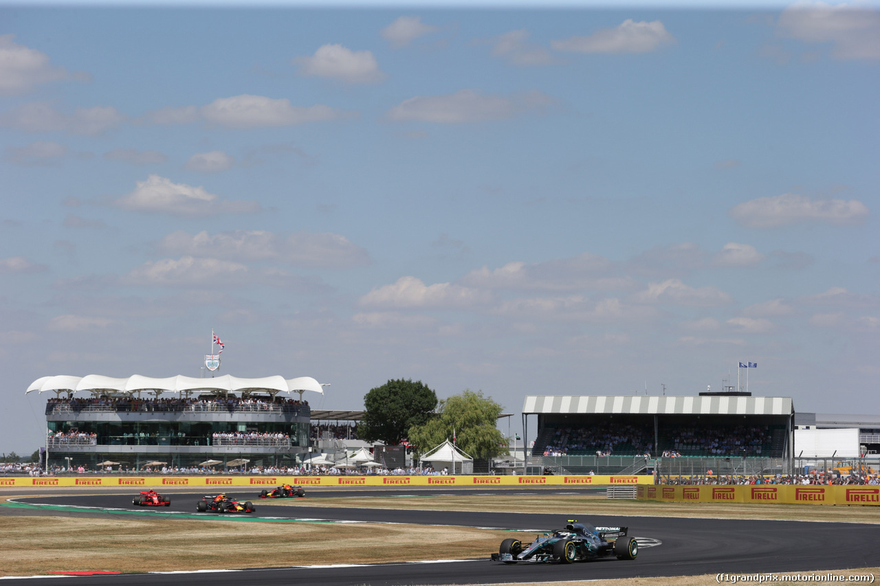 GP GRAN BRETAGNA, 08.07.2018- Gara, Valtteri Bottas (FIN) Mercedes AMG F1 W09