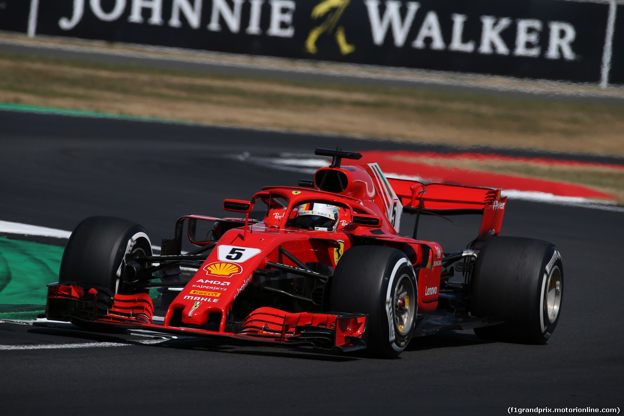 GP GRAN BRETAGNA, 08.07.2018- Gara, Sebastian Vettel (GER) Ferrari SF71H