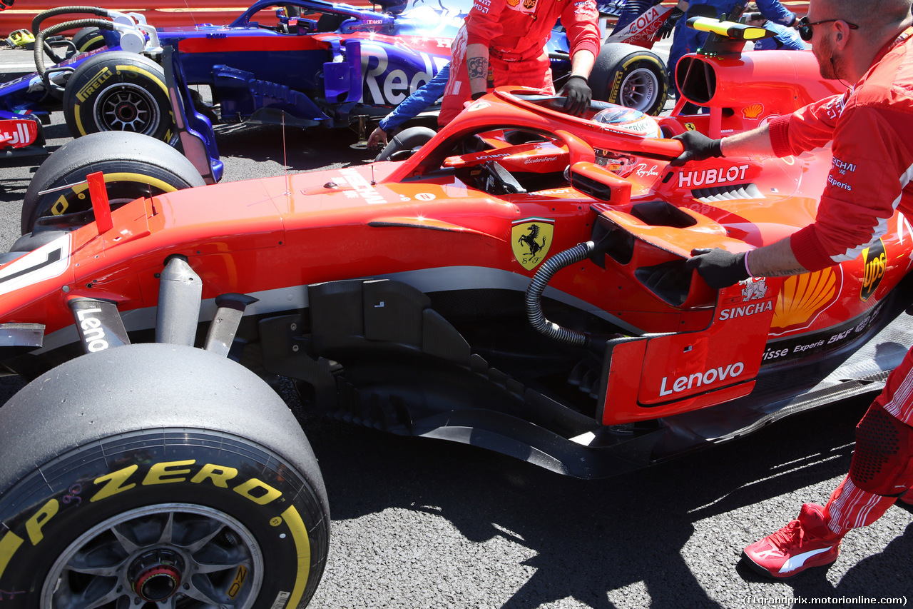 GP GRAN BRETAGNA, 08.07.2018- Gara Parc ferme Kimi Raikkonen (FIN) Ferrari SF71H