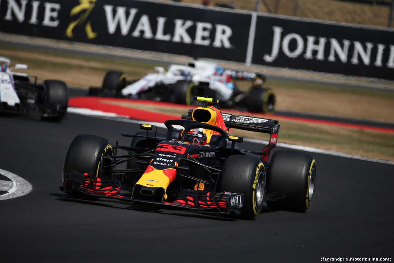 GP GRAN BRETAGNA, 08.07.2018- Gara, Max Verstappen (NED) Red Bull Racing RB14