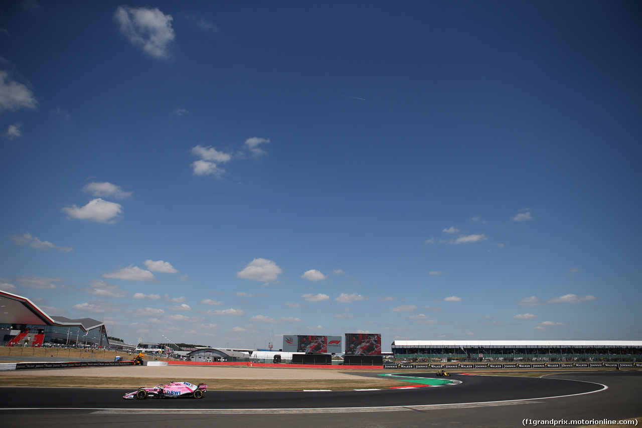 GP GRAN BRETAGNA, 08.07.2018- Gara, Esteban Ocon (FRA) Sahara Force India F1 VJM11