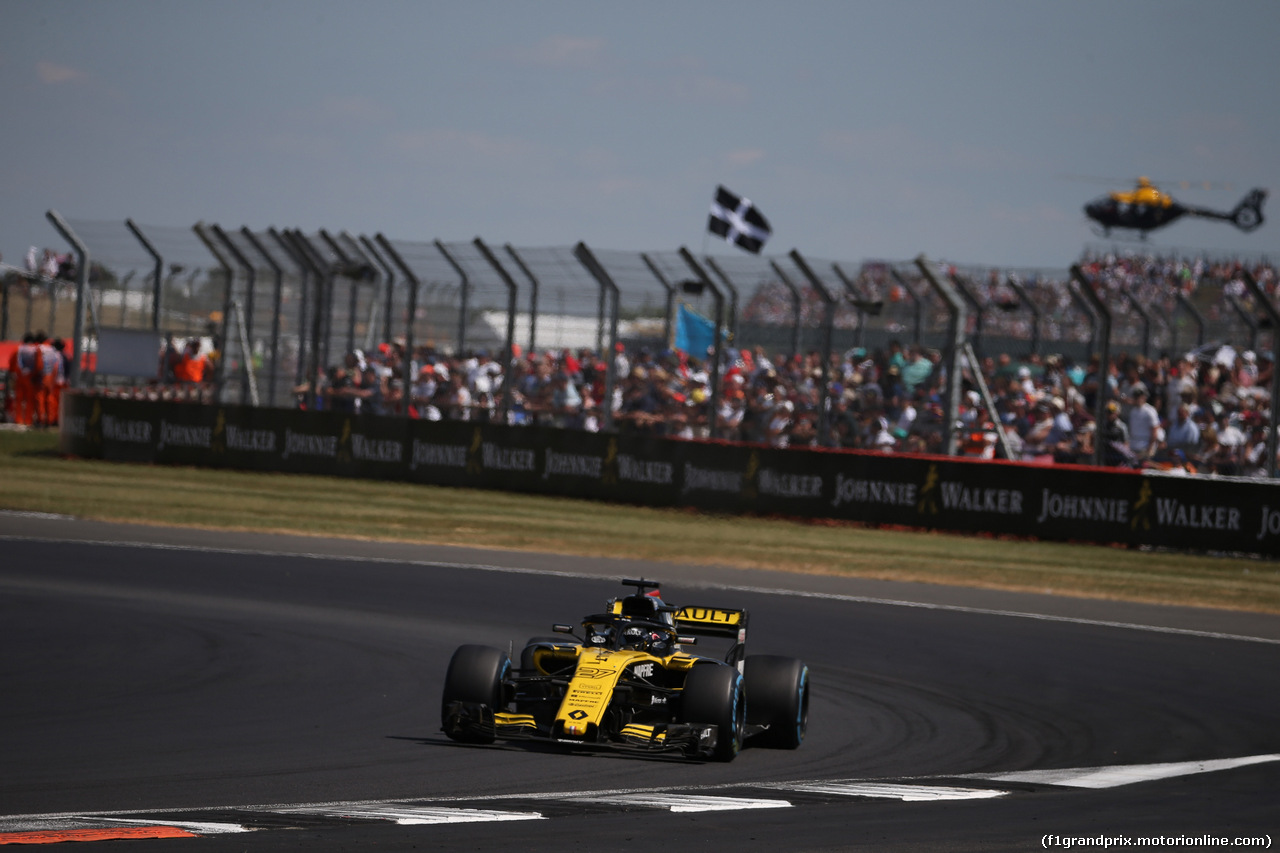 GP GRAN BRETAGNA, 08.07.2018- Gara, Nico Hulkenberg (GER) Renault Sport F1 Team RS18