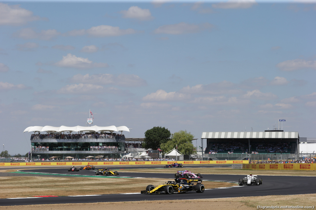 GP GRAN BRETAGNA, 08.07.2018- Gara, Nico Hulkenberg (GER) Renault Sport F1 Team RS18