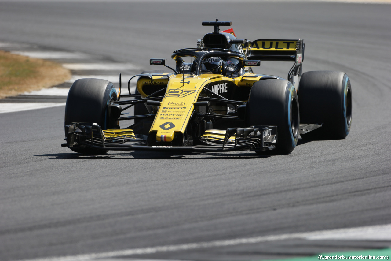 GP GRAN BRETAGNA, 08.07.2018- Gara, Nico Hulkenberg (GER) Renault Sport F1 Team RS18