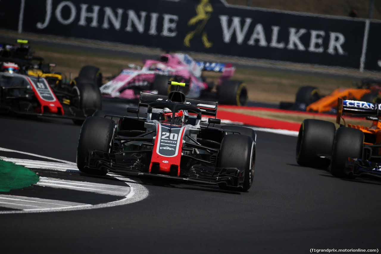 GP GRAN BRETAGNA, 08.07.2018- Gara, Kevin Magnussen (DEN) Haas F1 Team VF-18