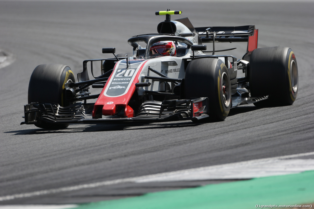 GP GRAN BRETAGNA, 08.07.2018- Gara, Kevin Magnussen (DEN) Haas F1 Team VF-18