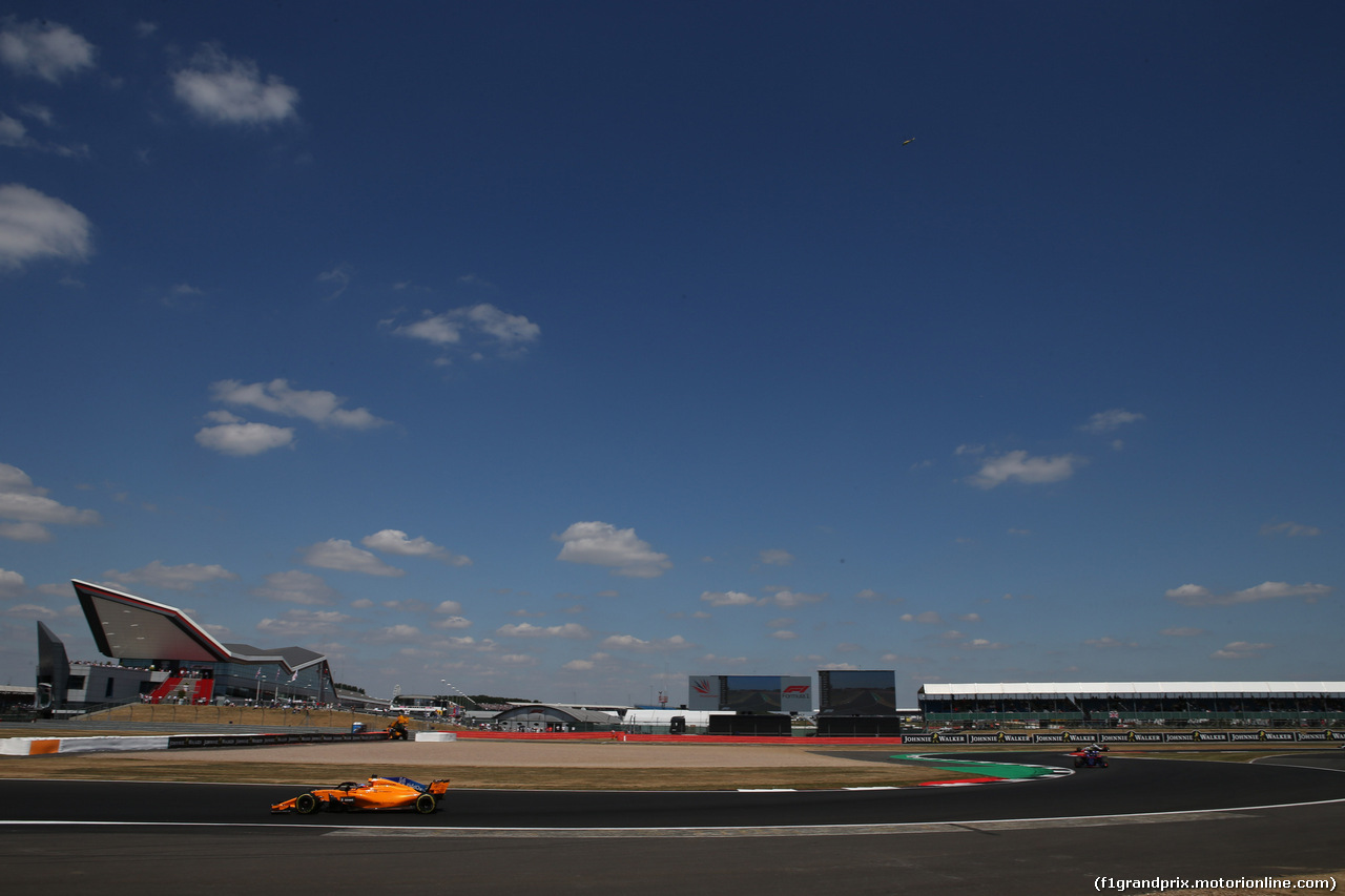GP GRAN BRETAGNA, 08.07.2018- Gara, Fernando Alonso (ESP) McLaren Renault MCL33