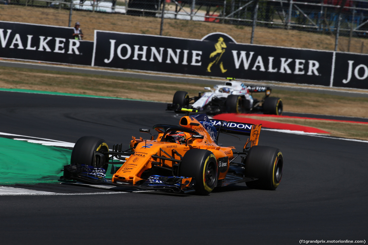 GP GRAN BRETAGNA, 08.07.2018- Gara, Stoffel Vandoorne (BEL) McLaren MCL33