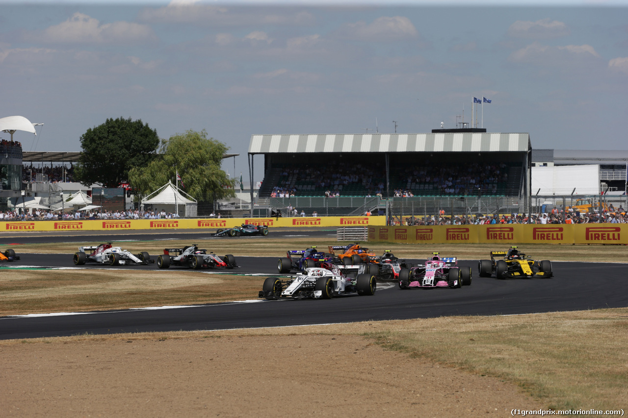 GP GRAN BRETAGNA, 08.07.2018- Gara, Charles Leclerc (GER) Alfa Romeo Sauber C37