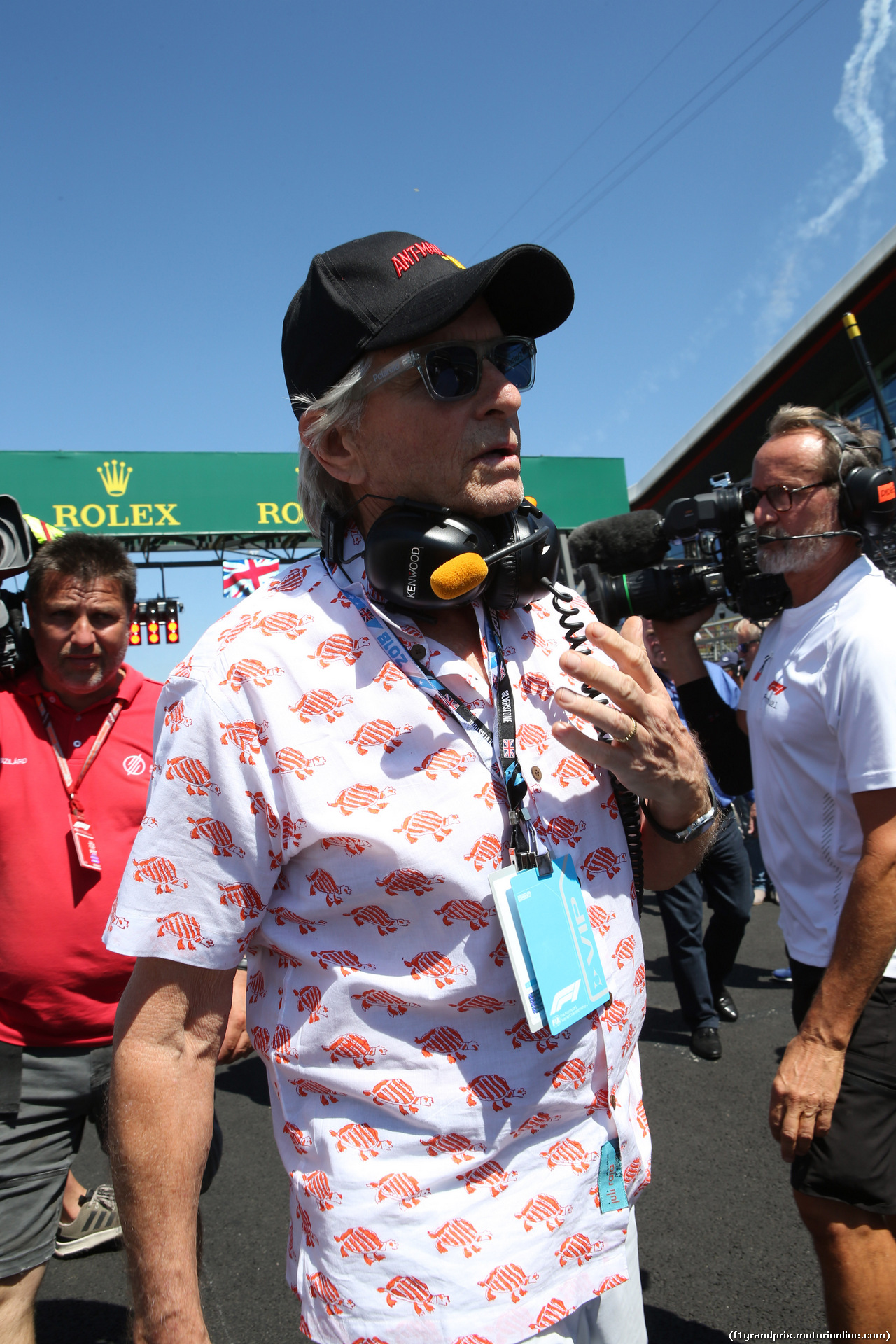 GP GRAN BRETAGNA, 08.07.2018- partenzaing grid, Michael Douglas, Actor
