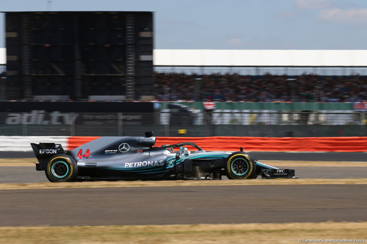 GP GRAN BRETAGNA, 08.07.2018- Gara, Lewis Hamilton (GBR) Mercedes AMG F1 W09