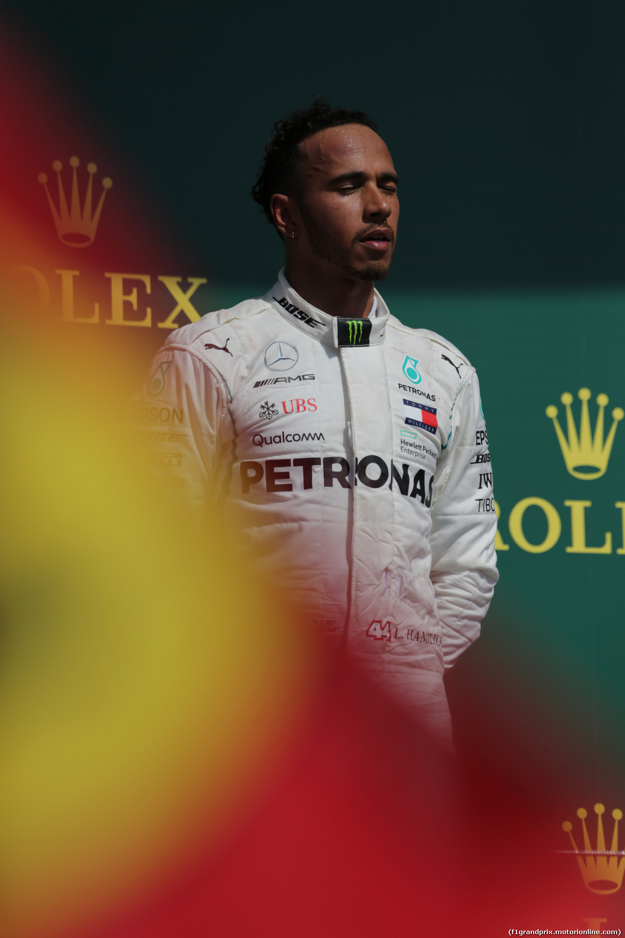GP GRAN BRETAGNA, 08.07.2018- podium, 2n place Lewis Hamilton (GBR) Mercedes AMG F1 W09