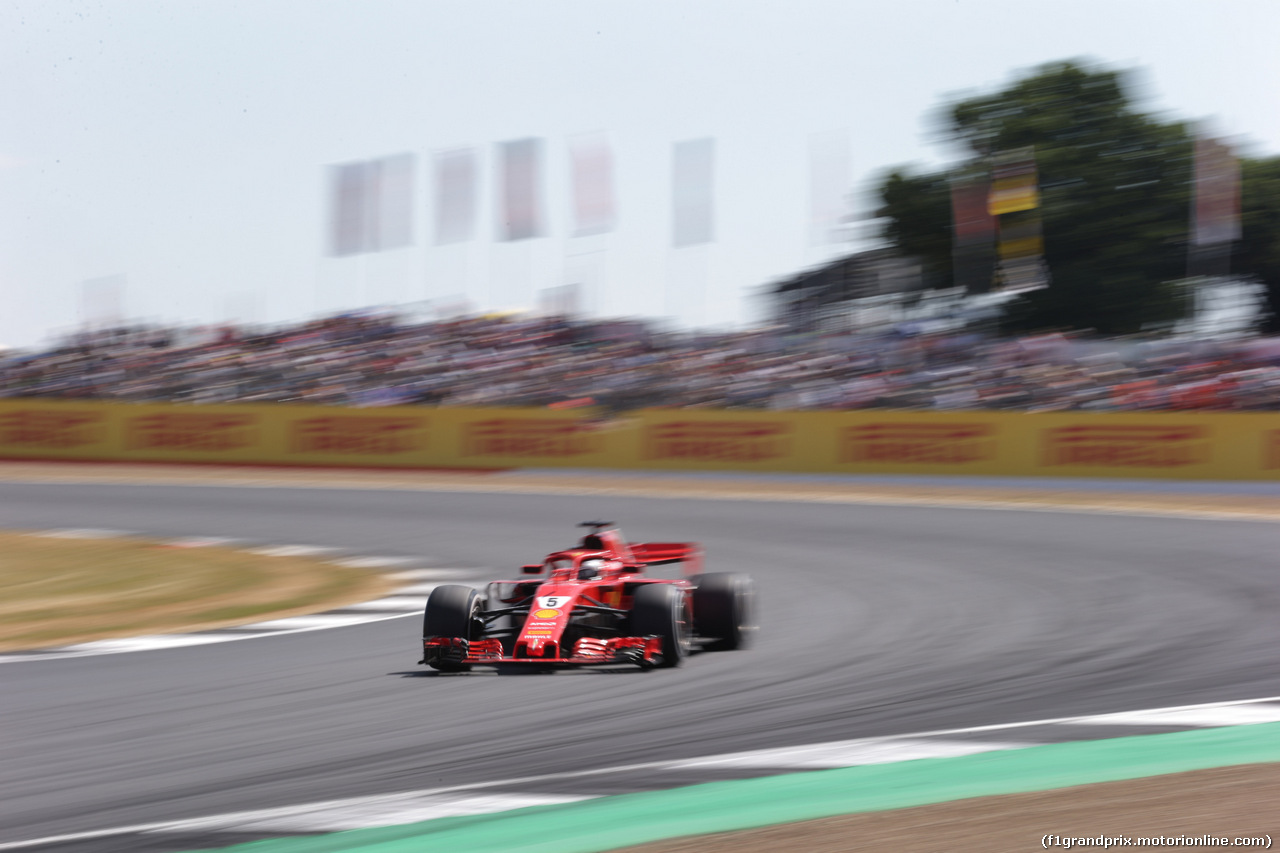 GP GRAN BRETAGNA, 08.07.2018- Gara, Sebastian Vettel (GER) Ferrari SF71H