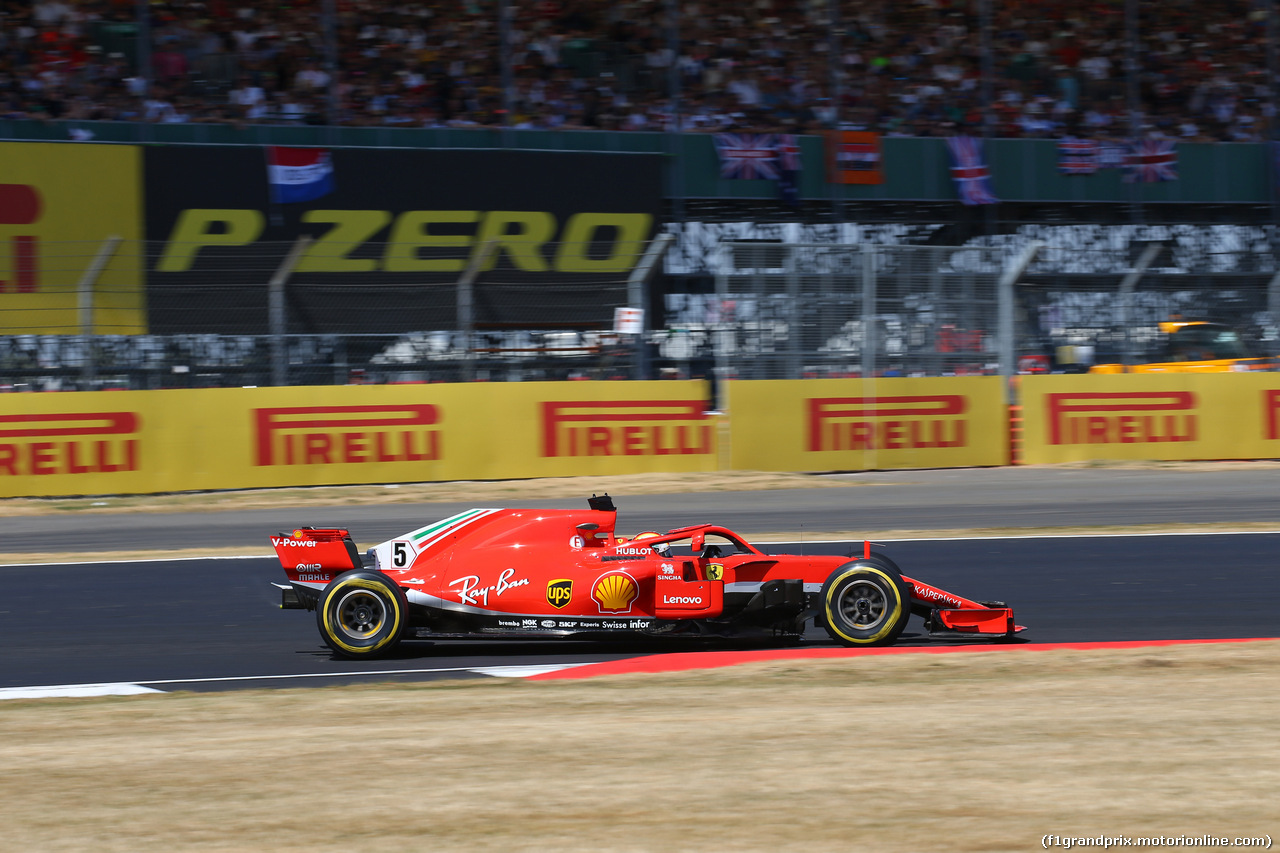GP GRAN BRETAGNA, 08.07.2018- Gara, Sebastian Vettel (GER) Ferrari SF71H