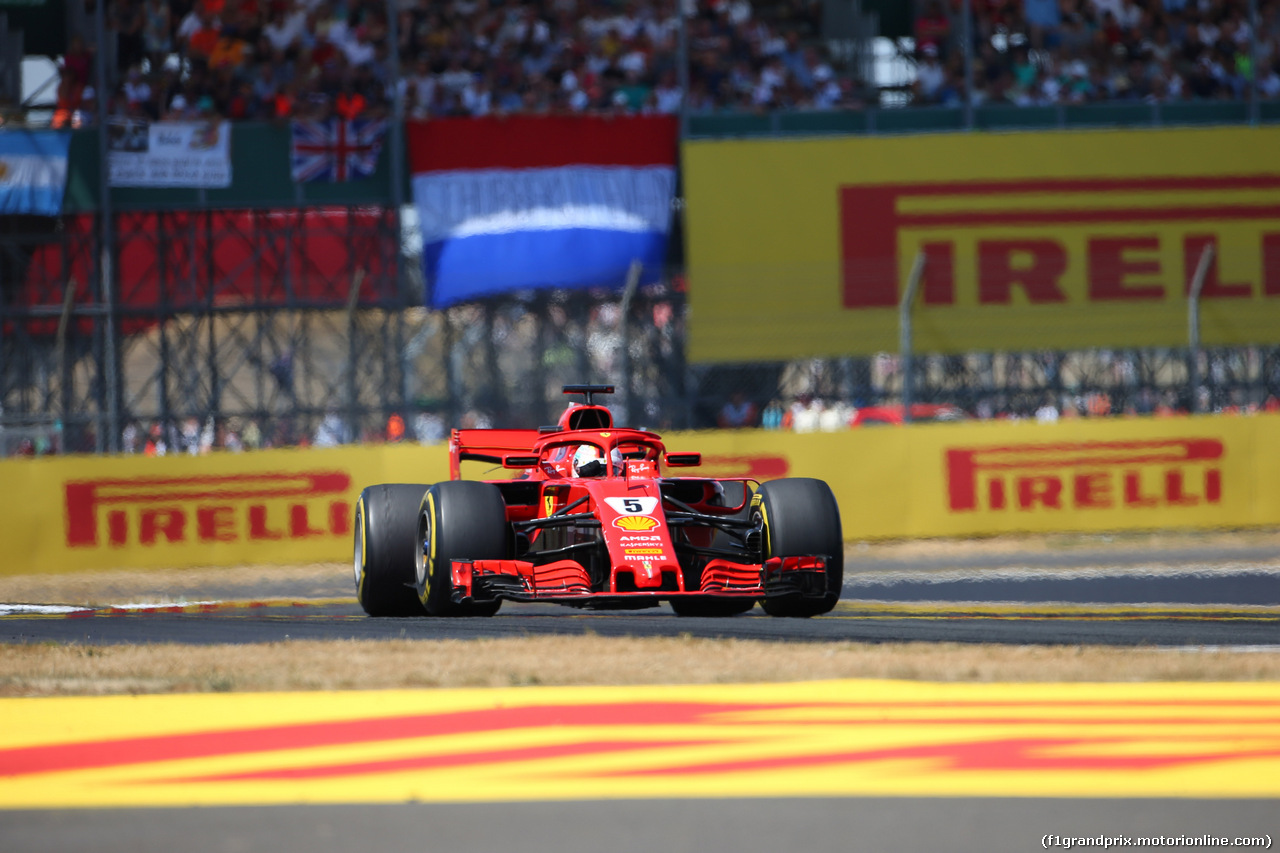 GP GRAN BRETAGNA, 08.07.2018- Gara, Sebastian Vettel (GER) Ferrari SF71H