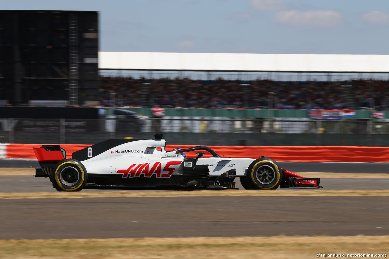 GP GRAN BRETAGNA, 08.07.2018- Gara, Romain Grosjean (FRA) Haas F1 Team VF-18