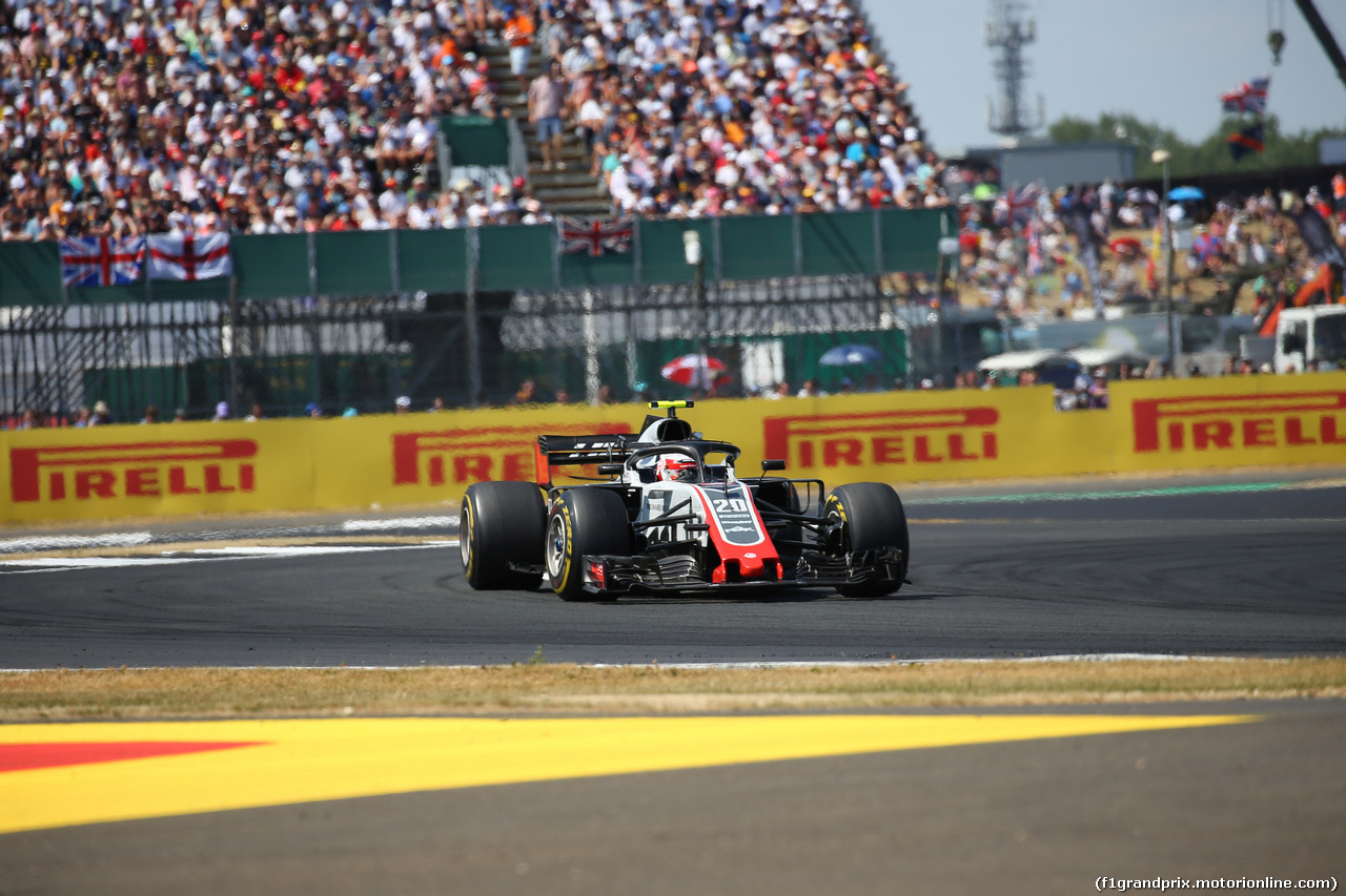 GP GRAN BRETAGNA, 08.07.2018- Gara, Kevin Magnussen (DEN) Haas F1 Team VF-18