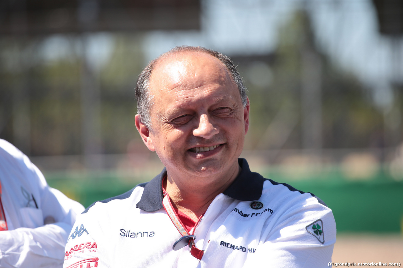 GP GRAN BRETAGNA, 08.07.2018- partenzaing grid,  Frederic Vasseur (FRA) Alfa Romeo Sauber F1 TeamPrincipal