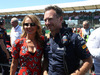 GP GRAN BRETAGNA, 08.07.2018- Gara, partenzaing grid: Christian Horner (GBR), Red Bull Racing, Sporting Director  e sua moglie Geri Halliwell (GBR) singer