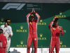 GP GRAN BRETAGNA, 08.07.2018- Podium, winner Sebastian Vettel (GER) Ferrari SF71H, 2nd place Lewis Hamilton (GBR) Mercedes AMG F1 W09, 3rd Kimi Raikkonen (FIN) Ferrari SF71H