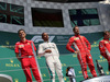 GP GRAN BRETAGNA, 08.07.2018- Podium, winner Sebastian Vettel (GER) Ferrari SF71H, 2nd place Lewis Hamilton (GBR) Mercedes AMG F1 W09, 3rd Kimi Raikkonen (FIN) Ferrari SF71H