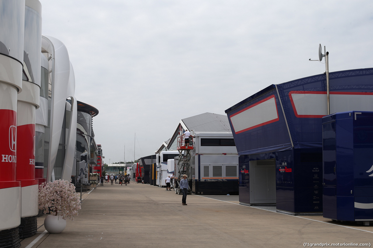 GP GRAN BRETAGNA, 05.07.2018- Paddock