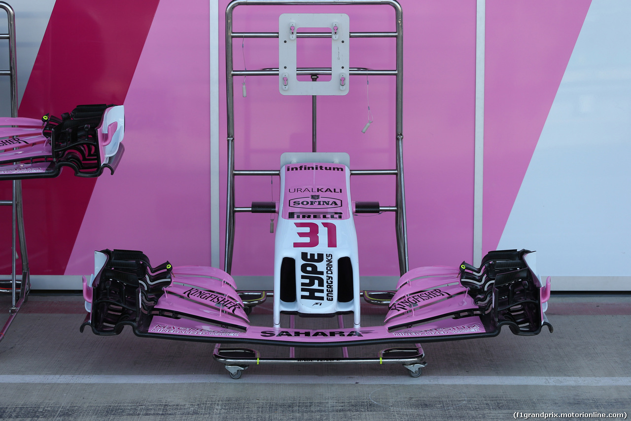 GP GRAN BRETAGNA, 05.07.2018- Sahara Force India F1 VJM11 Frontal Wing