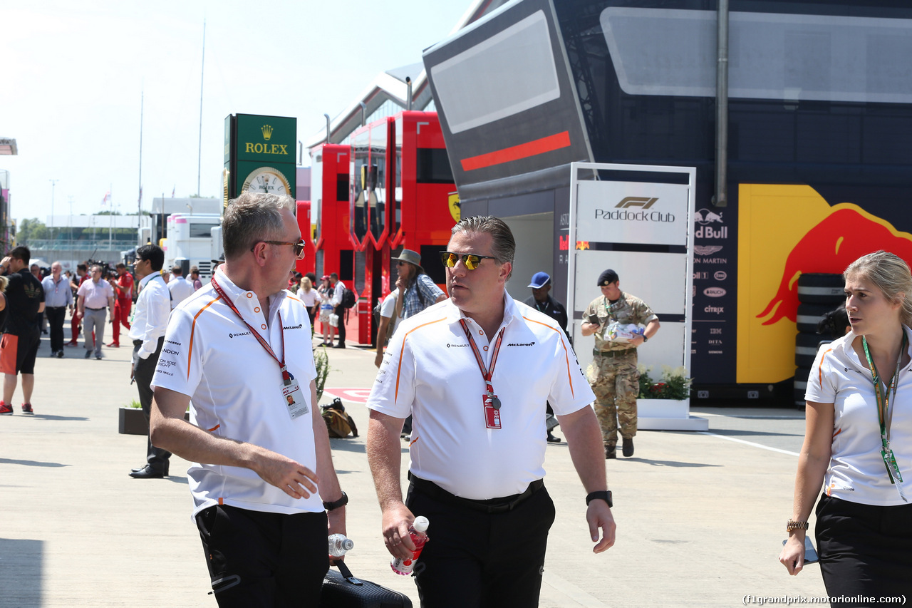 GP GRAN BRETAGNA, 05.07.2018- Zak Brown (USA) McLaren Executive Director