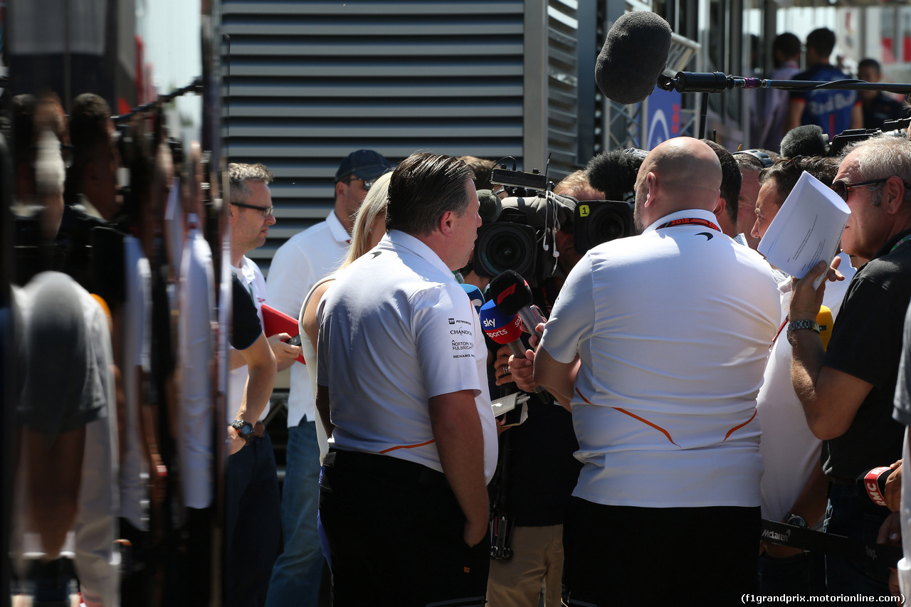 GP GRAN BRETAGNA, 05.07.2018- Zak Brown (USA) McLaren Executive Director