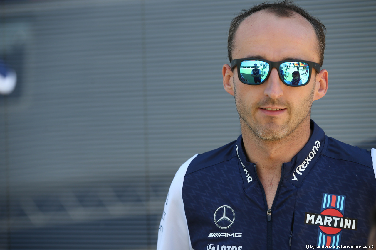 GP GRAN BRETAGNA, 05.07.2018- Robert Kubica (POL) Williams Reserve e Development Driver