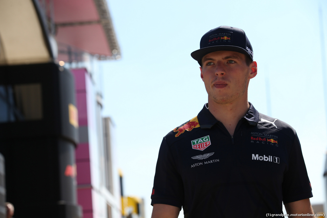 GP GRAN BRETAGNA, 05.07.2018- Max Verstappen (NED) Red Bull Racing RB14