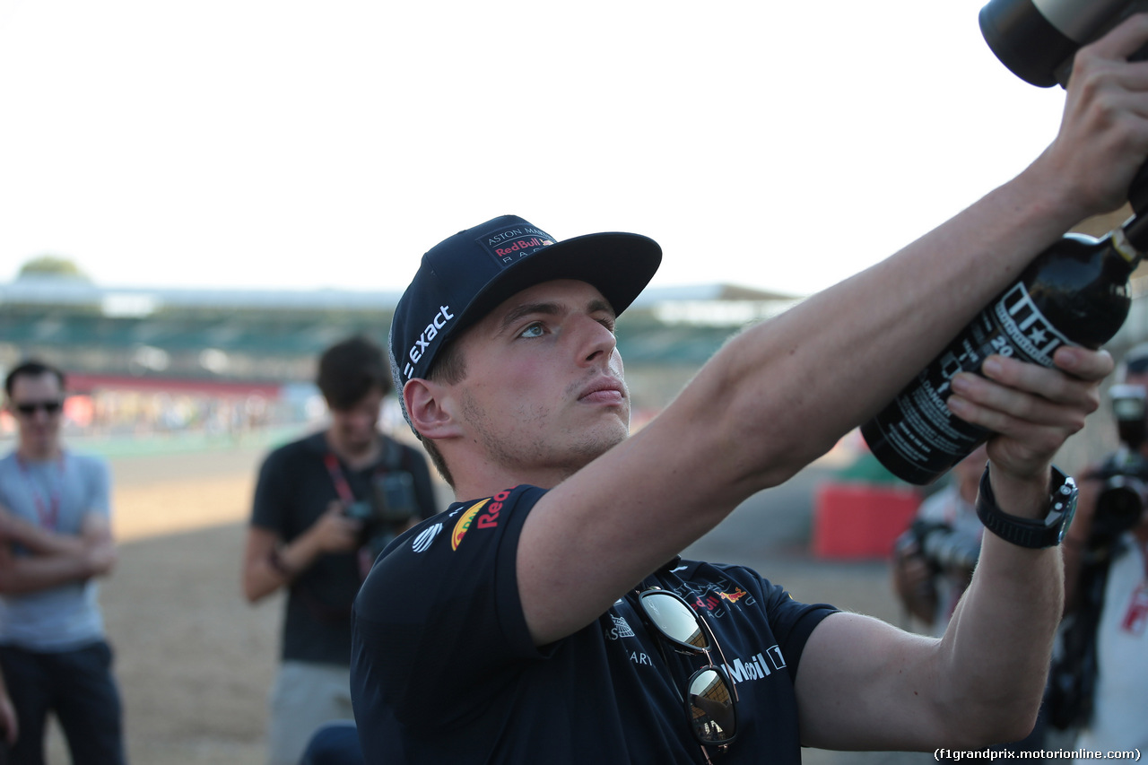 GP GRAN BRETAGNA, 05.07.2018- Max Verstappen (NED) Red Bull Racing RB14