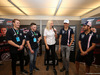 GP GRAN BRETAGNA, 05.07.2018- The Hype Energy eForce India team launch (L to R): Mads Sorensen (DEN) Hype Energy eForce India; Marcel Kiefer (GER) Hype Energy eForce India; Rosanna Tennant (GBR) F1 Presenter; Esteban Ocon (FRA) Sahara Force India F1 Team; e Sergio Perez (MEX) Sahara Force India F1