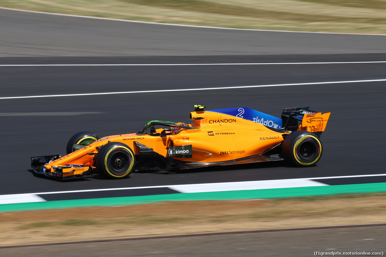 GP GRAN BRETAGNA, 06.07.2018- free Practice 1, Stoffel Vandoorne (BEL) McLaren MCL33
