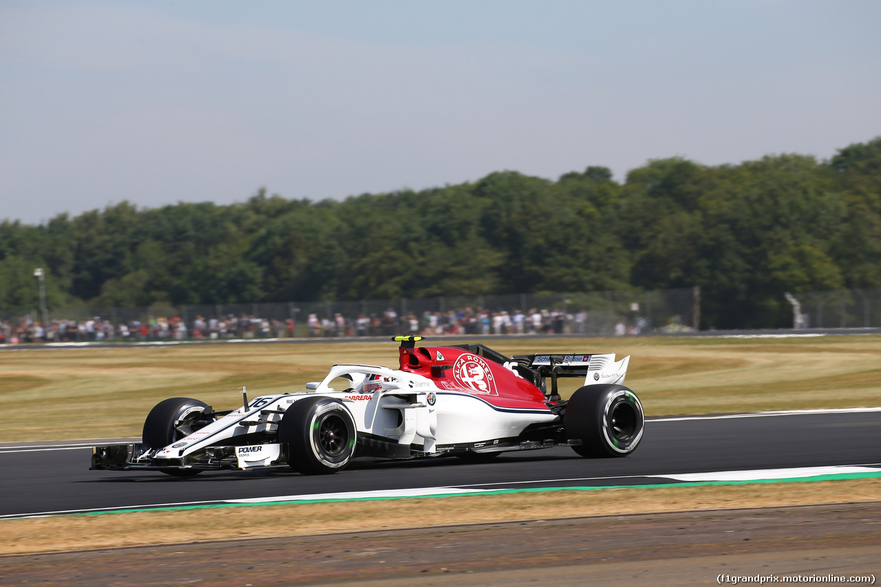 GP GRAN BRETAGNA, 06.07.2018- free Practice 1, Charles Leclerc (GER) Alfa Romeo Sauber C37