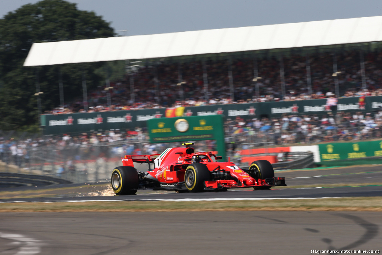 GP GRAN BRETAGNA, 07.07.2018- Free practice 3, Kimi Raikkonen (FIN) Ferrari SF71H