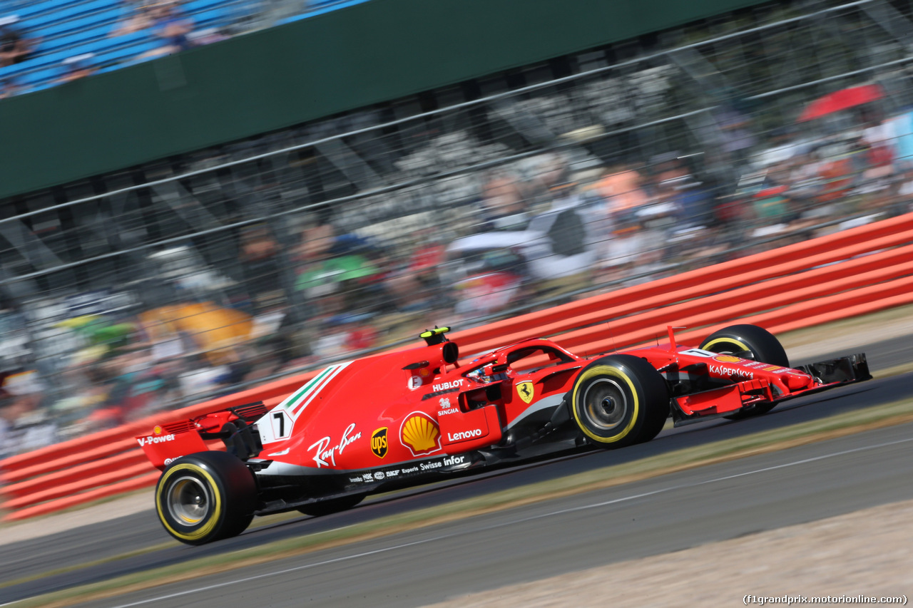 GP GRAN BRETAGNA, 07.07.2018- Free practice 3, Kimi Raikkonen (FIN) Ferrari SF71H