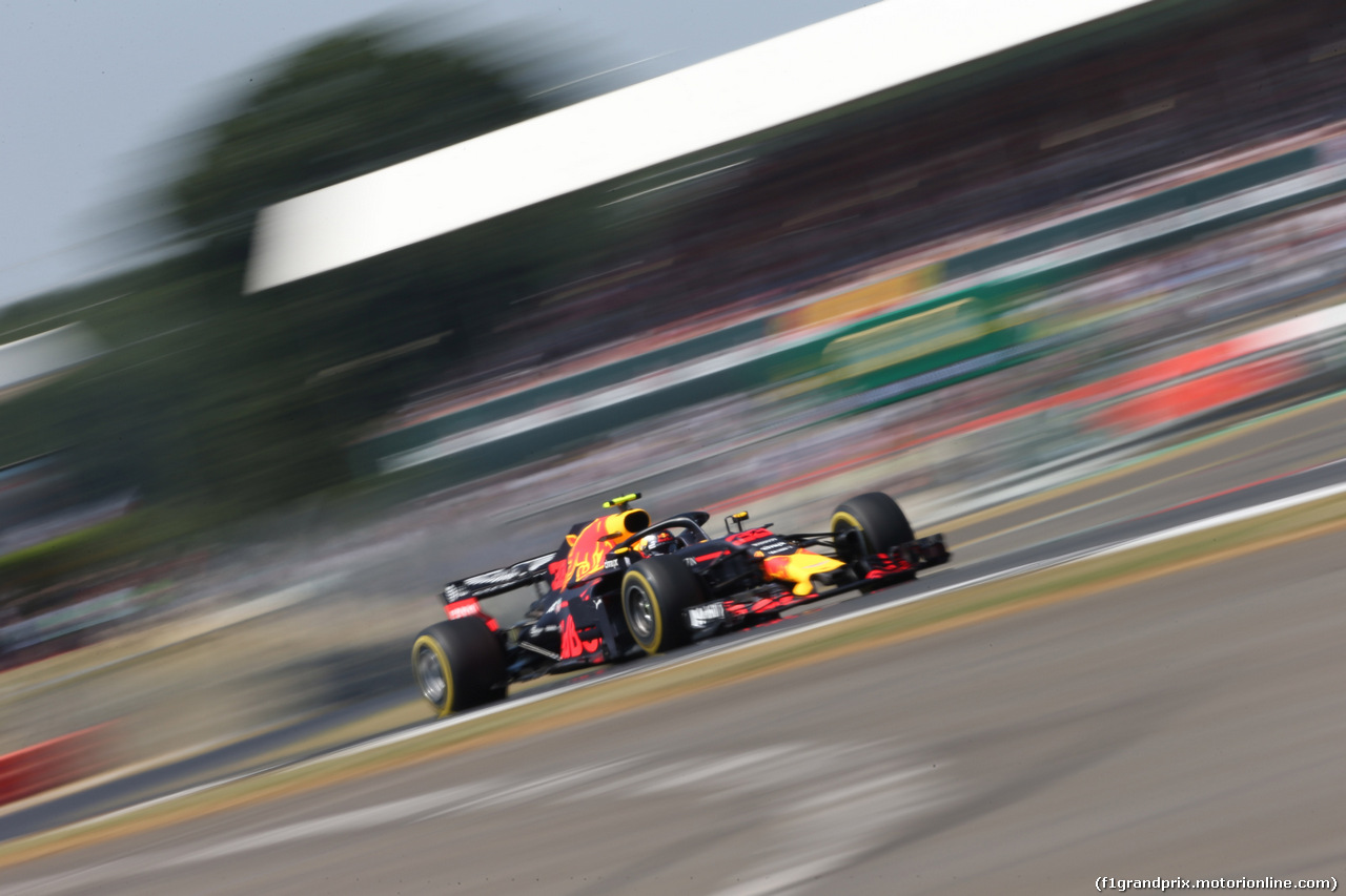 GP GRAN BRETAGNA, 07.07.2018- Free practice 3, Max Verstappen (NED) Red Bull Racing RB14