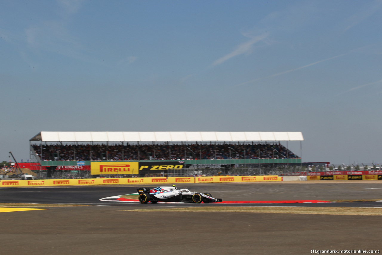 GP GRAN BRETAGNA, 07.07.2018- Free practice 3, Sergej Sirotkin (RUS) Williams F1 Team FW41