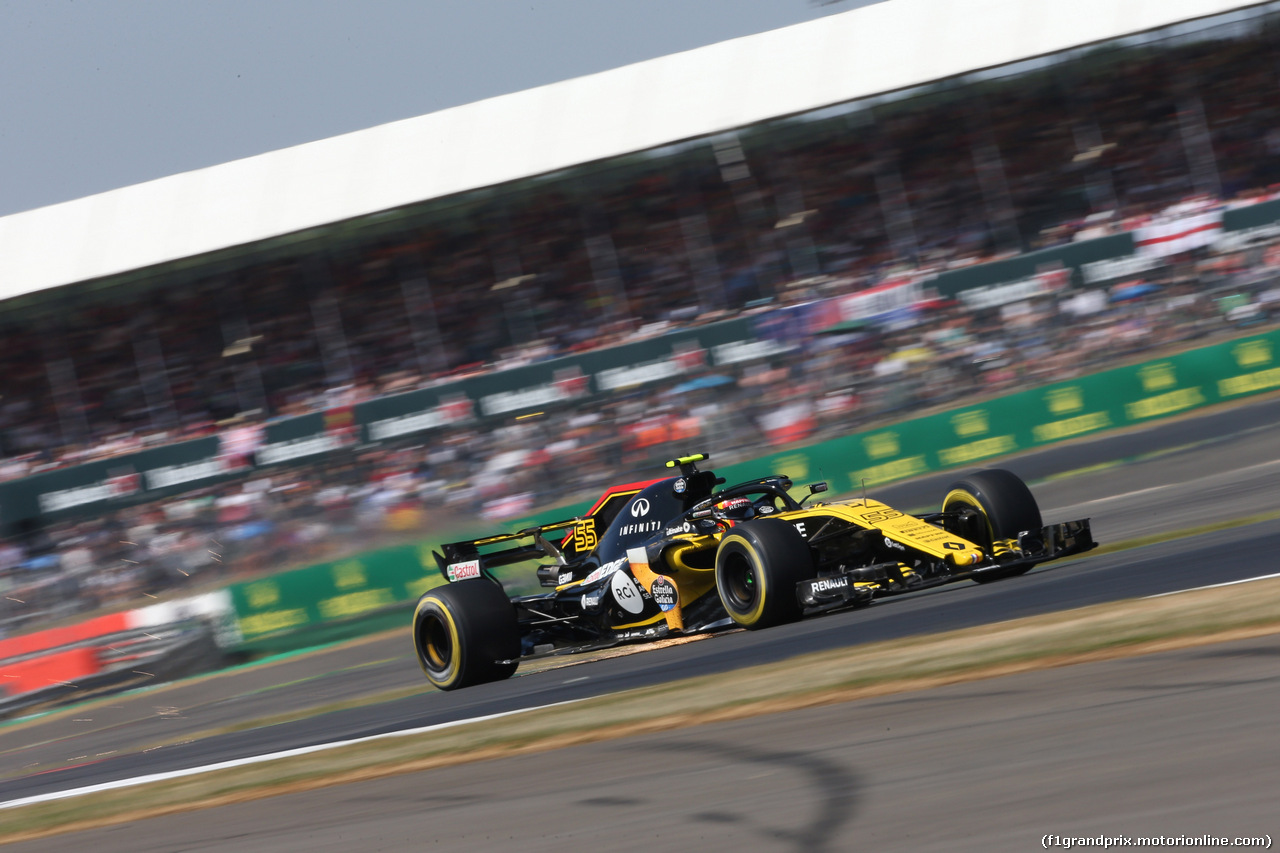 GP GRAN BRETAGNA, 07.07.2018- Free practice 3, Carlos Sainz Jr (ESP) Renault Sport F1 Team RS18