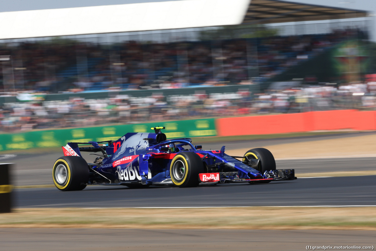 GP GRAN BRETAGNA, 07.07.2018- Free practice 3, Pierre Gasly (FRA) Scuderia Toro Rosso STR13