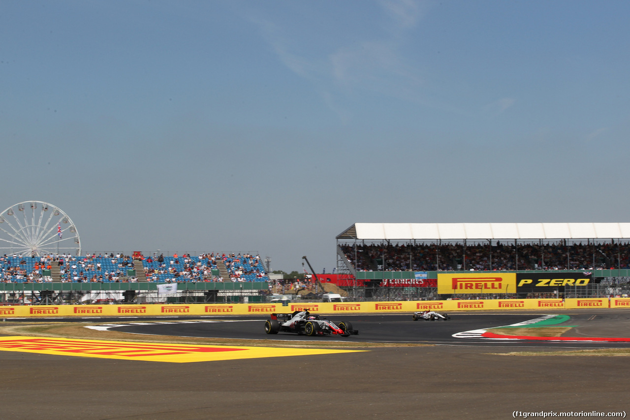 GP GRAN BRETAGNA, 07.07.2018- Free practice 3, Romain Grosjean (FRA) Haas F1 Team VF-18